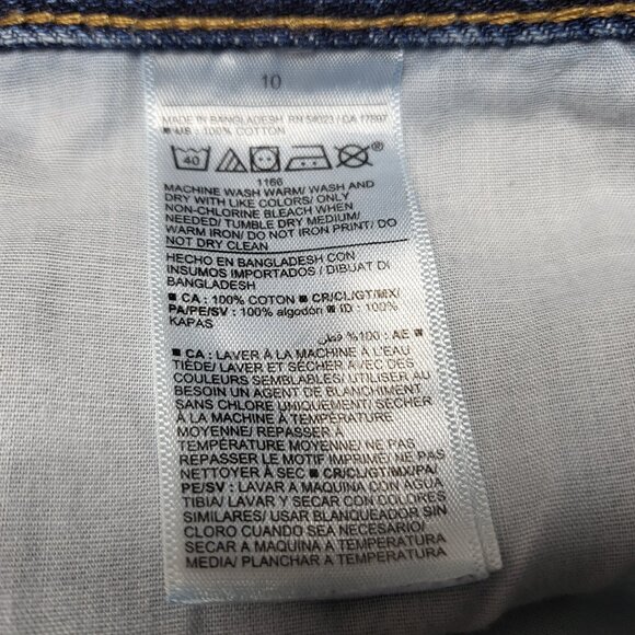 Old Navy Womens Jeans Size 10 Slouchy Taper Mid Rise Button Fly Crop 35 X 24 - Picture 5 of 13